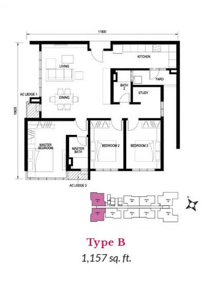 Sunway Gandaria - Floor Plan - iProperty.com.my