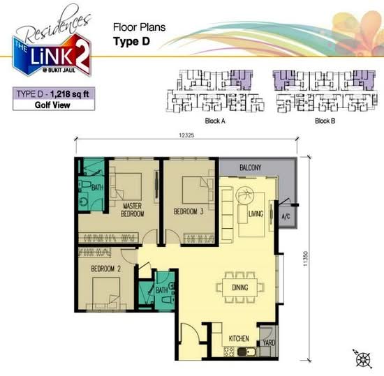 The Link 2 @ Bukit Jalil (Serviced Residences) - Floor Plan - iProperty.com.my