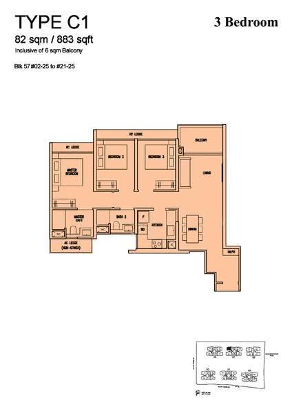 Emerald of Katong, Jalan Tembusu, East Coast / Marine Parade, 3 Bedrooms, 883 sqft, Condominium For Sale, by Gary Foo 符厚勤, 500275256 - 2D - PropertyGuru.com.sg
