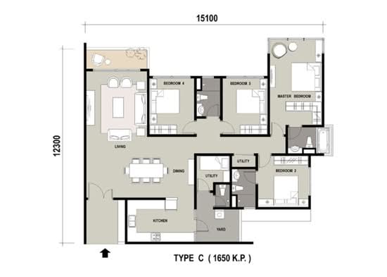 Marinox Sky Villas - Floor Plan - iProperty.com.my