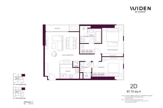 WIDEN by Sansiri - Floor Plan