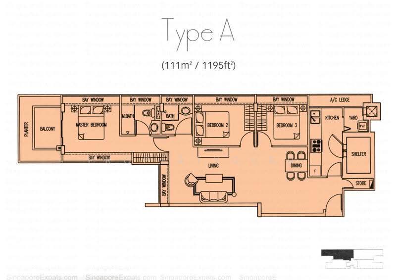 Espira Residence, 80 Lorong K Telok Kurau, East Coast / Marine Parade, 3 Bedrooms, 1,195 sqft, Apartment For Sale, by Nabeel ., 500243182 - 2D - PropertyGuru.com.sg