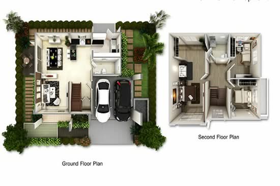 Baan Pruksa Nara Khon Kaen : บ้านพฤกษานารา ถนนศรีจันทร์ ขอนแก่น - Floor Plan