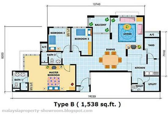 Casa Tropicana - Floor Plan - iProperty.com.my