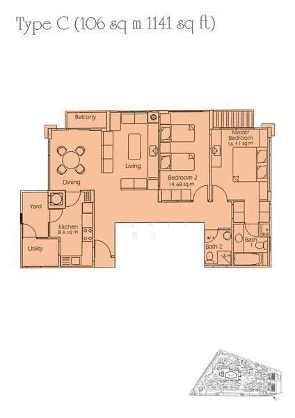 Estella Gardens, 21 - 27 Flora Road, Changi Airport / Changi Village, 2 Bedrooms, 1,141 sqft, Condominium For Rent, by Julynn Ong, 24122720 - 2D - PropertyGuru.com.sg