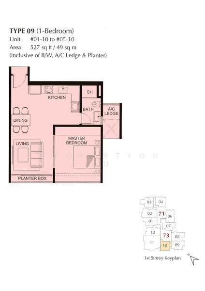 Estilo, 71 Wilkie Road, Orchard / River Valley, 1 Bedroom, 527 sqft, Apartment For Rent, by Stephanie Soh, 19790253 - 2D - PropertyGuru.com.sg