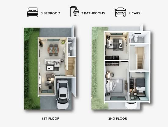 Pruksa Bangna-Srivaree - Floor Plan