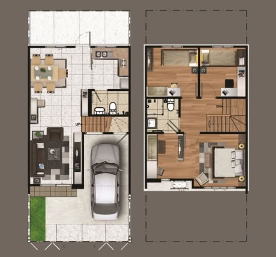 Pruksa Ville 89 Ramintra-Wongwaen - Floor Plan
