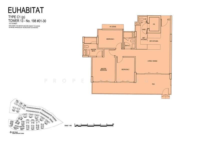 Euhabitat, 200 Jalan Eunos, Eunos / Geylang / Paya Lebar, 3 Bedrooms, 1,367 sqft, Condominium For Sale, by Dickson Pang, 500290209 - 2D - PropertyGuru.com.sg