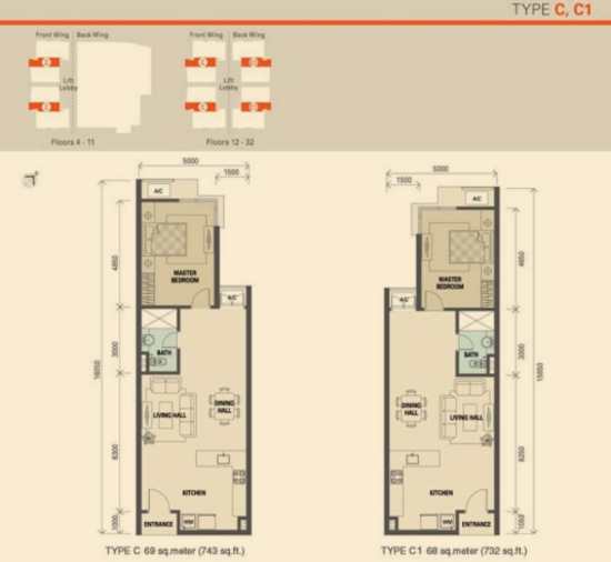 Suasana Bukit Ceylon / Raja Chulan Residences - Floor Plan - iProperty.com.my