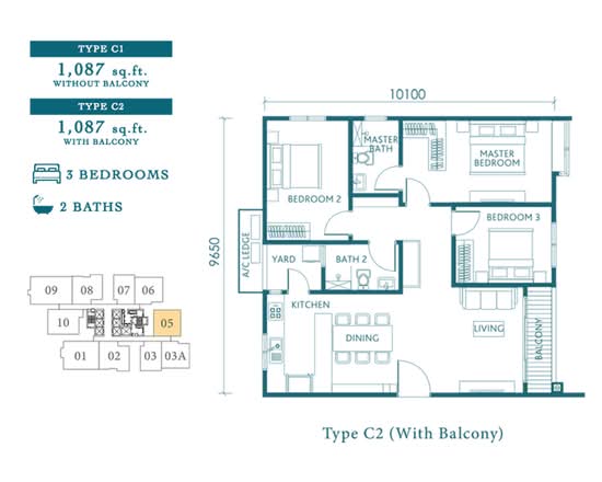Sunway Serene - Floor Plan - iProperty.com.my