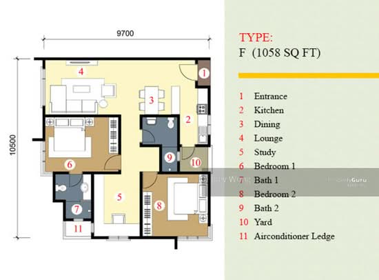 Pearl Suria - Floor Plan - iProperty.com.my