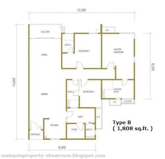 Amaya Saujana - Floor Plan - iProperty.com.my
