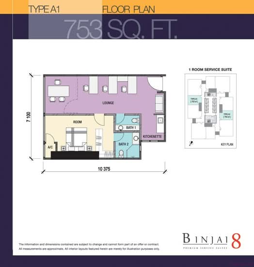 Serviced Residence @ Binjai 8 - Floor Plan - iProperty.com.my