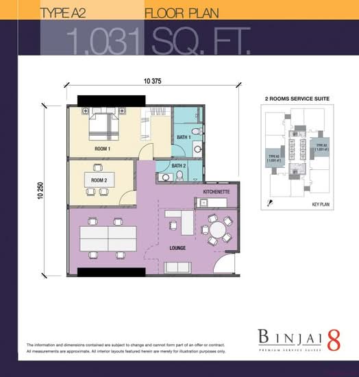 Serviced Residence @ Binjai 8 - Floor Plan - iProperty.com.my