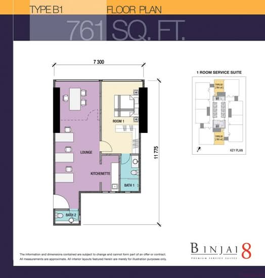 Serviced Residence @ Binjai 8 - Floor Plan - iProperty.com.my