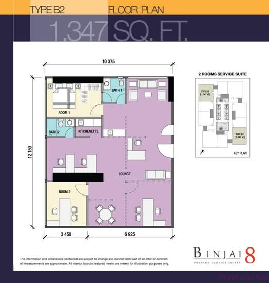 Serviced Residence @ Binjai 8 - Floor Plan - iProperty.com.my