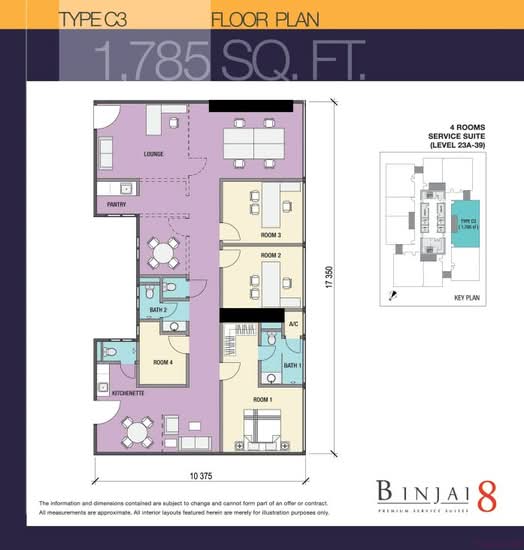 Serviced Residence @ Binjai 8 - Floor Plan - iProperty.com.my