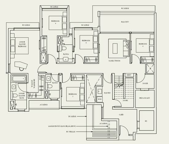 Watten House - Floor Plan