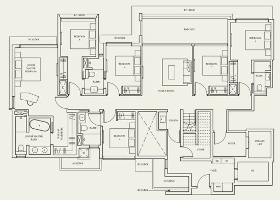 Watten House - Floor Plan