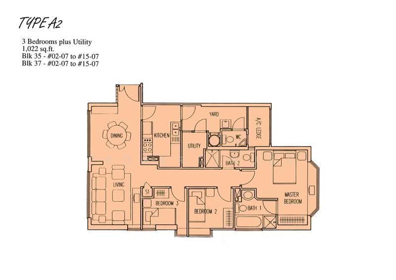 Evergreen Park, 31 Hougang Avenue 7, Hougang / Punggol / Sengkang, 3 Bedrooms, 1,023 sqft, Condominium For Sale, by Markus Tay, 500283399 - 2D - PropertyGuru.com.sg