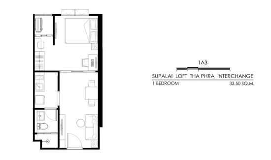 Supalai Loft Thaphra Interchange : ศุภาลัย ลอฟท์ ท่าพระ-อินเตอร์เชนจ์ - Floor Plan