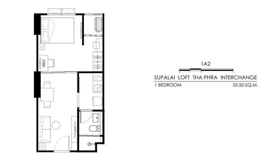 Supalai Loft Thaphra Interchange : ศุภาลัย ลอฟท์ ท่าพระ-อินเตอร์เชนจ์ - Floor Plan