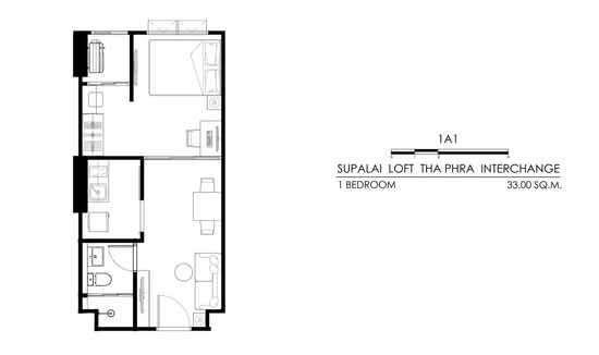 Supalai Loft Thaphra Interchange : ศุภาลัย ลอฟท์ ท่าพระ-อินเตอร์เชนจ์ - Floor Plan