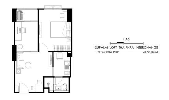 Supalai Loft Thaphra Interchange : ศุภาลัย ลอฟท์ ท่าพระ-อินเตอร์เชนจ์ - Floor Plan