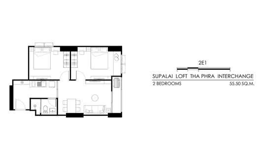 Supalai Loft Thaphra Interchange : ศุภาลัย ลอฟท์ ท่าพระ-อินเตอร์เชนจ์ - Floor Plan