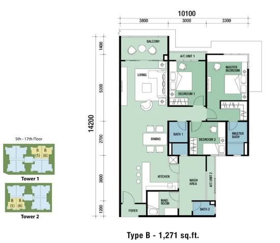 Rimba Residence - Floor Plan - iProperty.com.my