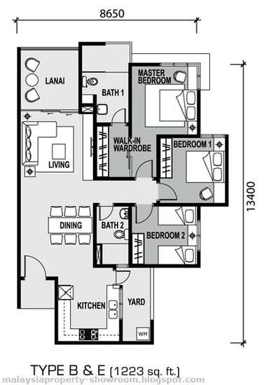 Zen Residence @ Asplenium Condominium - Floor Plan - iProperty.com.my