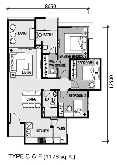 Zen Residence @ Asplenium Condominium - Floor Plan - iProperty.com.my