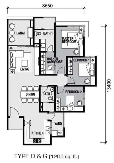 Zen Residence @ Asplenium Condominium - Floor Plan - iProperty.com.my