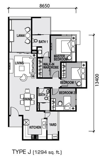 Zen Residence @ Asplenium Condominium - Floor Plan - iProperty.com.my