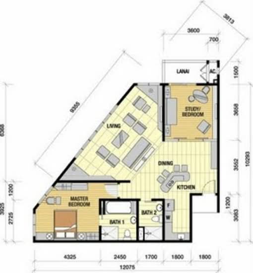 231 TR Serviced Suite - Floor Plan - iProperty.com.my