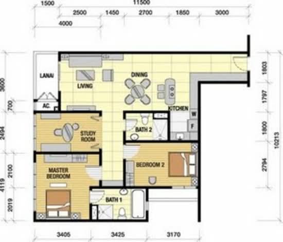 231 TR Serviced Suite - Floor Plan - iProperty.com.my