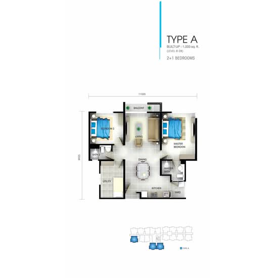 Sky Oasis Residence (Pangsapuri Oasis 1) - Floor Plan - iProperty.com.my
