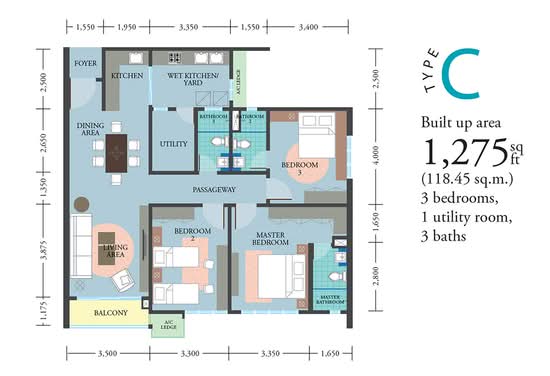 LakePark Residence @ KL North - Floor Plan - iProperty.com.my