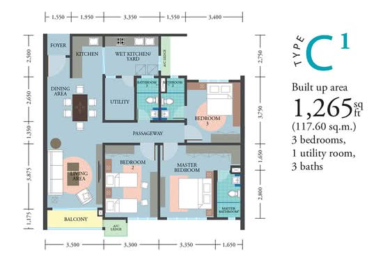 LakePark Residence @ KL North - Floor Plan - iProperty.com.my