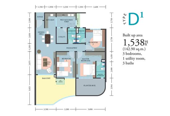 LakePark Residence @ KL North - Floor Plan - iProperty.com.my