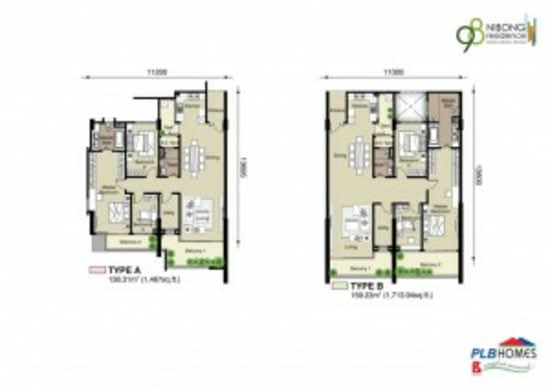 98 Nibong Residence - Floor Plan - iProperty.com.my