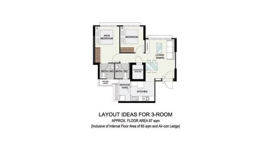 450D Bukit Batok West Avenue 6 - Floor Plan