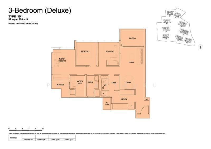 The Florence Residences, 99 Hougang Avenue 2, Hougang / Punggol / Sengkang, 3 Bedrooms, 990 sqft, Condominium For Sale, by Kayden Siow, 500289419 - 2D - PropertyGuru.com.sg