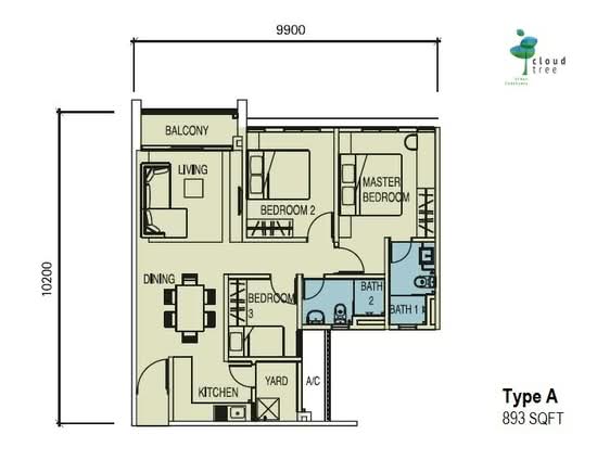 CloudTree Residence - Floor Plan - iProperty.com.my