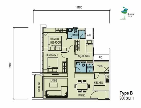 CloudTree Residence - Floor Plan - iProperty.com.my