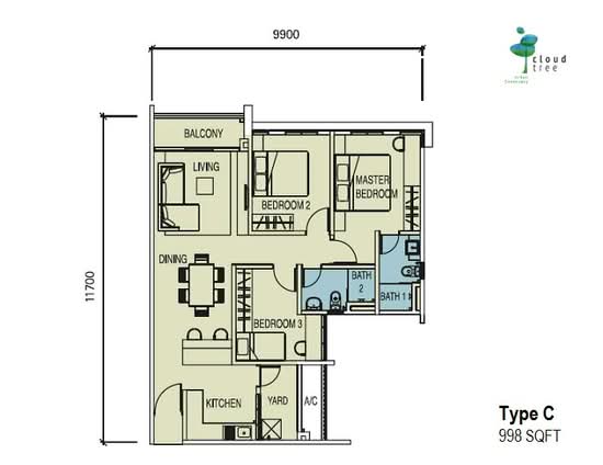 CloudTree Residence - Floor Plan - iProperty.com.my
