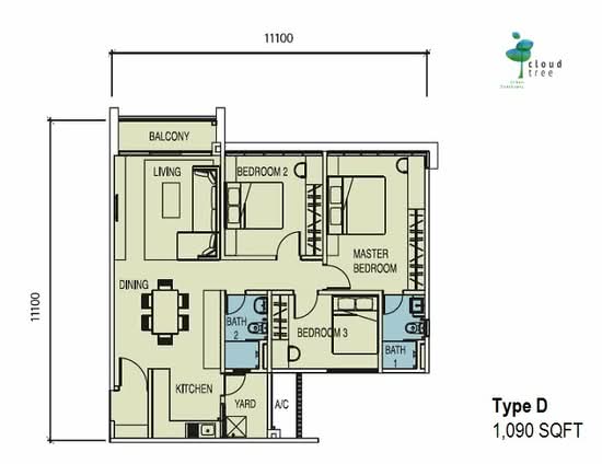 CloudTree Residence - Floor Plan - iProperty.com.my