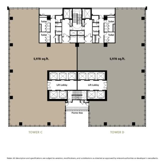 KL Midtown Signature Office Towers @ KL Metropolis - Floor Plan - iProperty.com.my