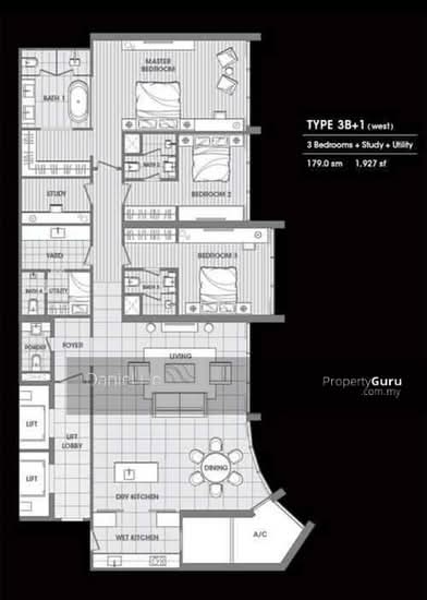 Quadro Residences - Floor Plan - iProperty.com.my